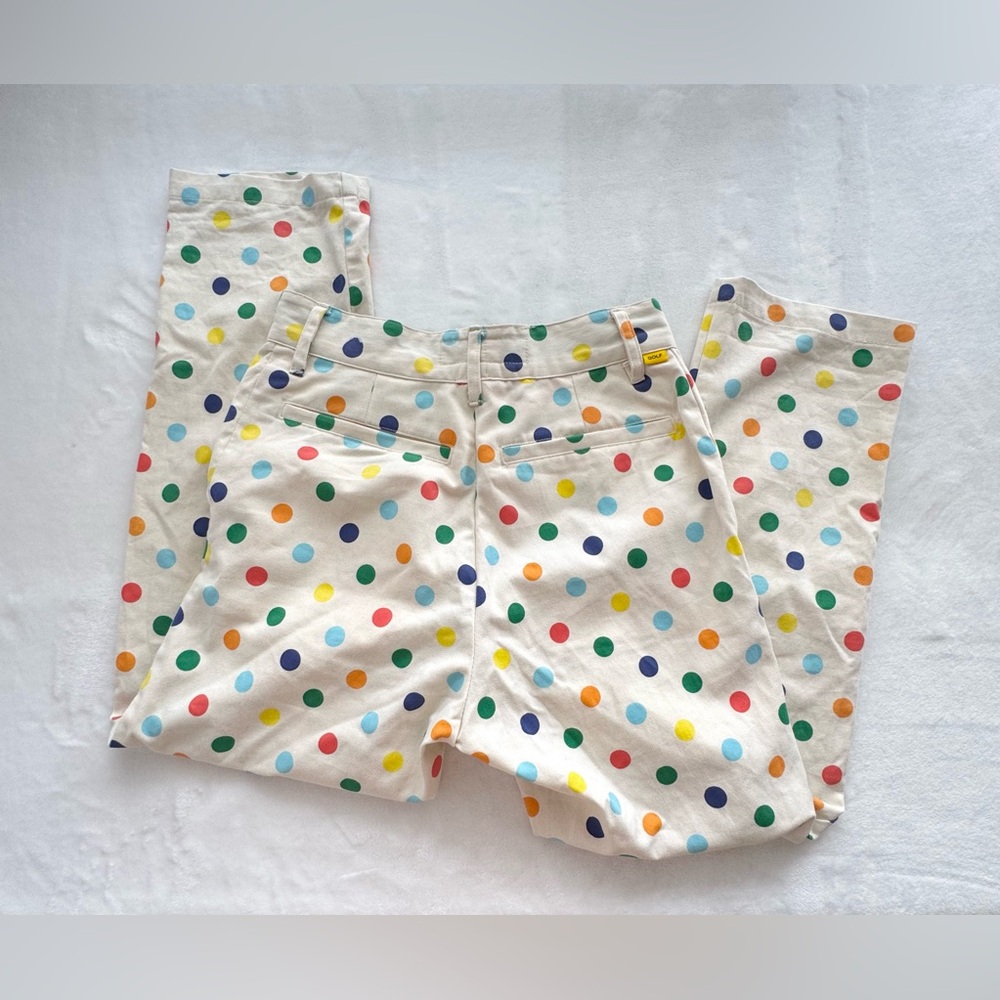 GOLF WANG by Tyler The Creator Multicolor Polka Dot Chino Pants Size 28 Rare - Picture 6 of 11